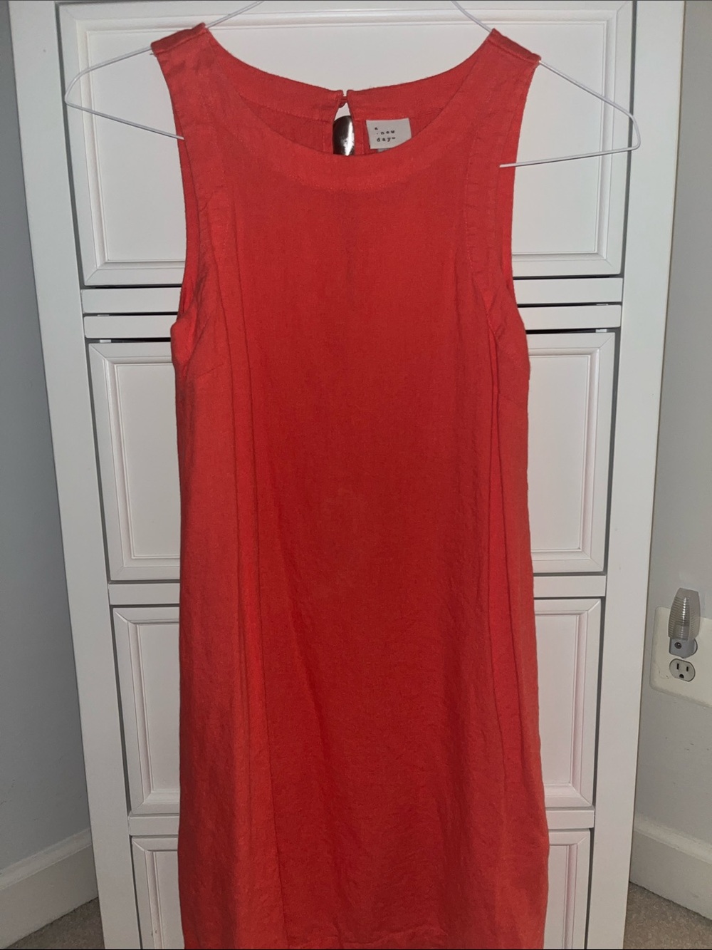 a new day Coral Sleeveless Mini Dress